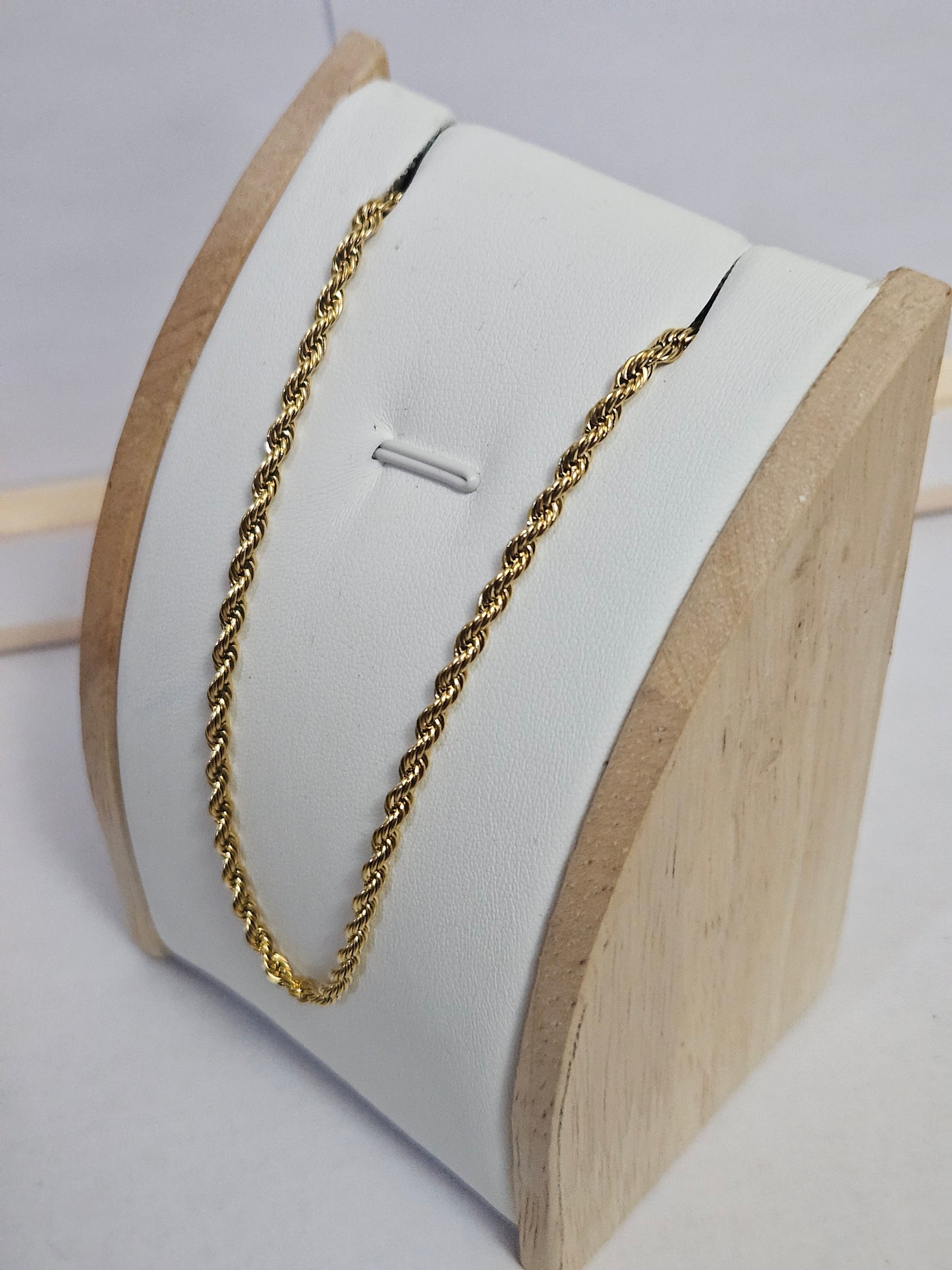 18k Gold Rope Chain necklace