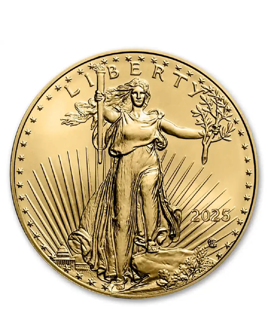 1/10 oz Gold American Eagle $5 coin