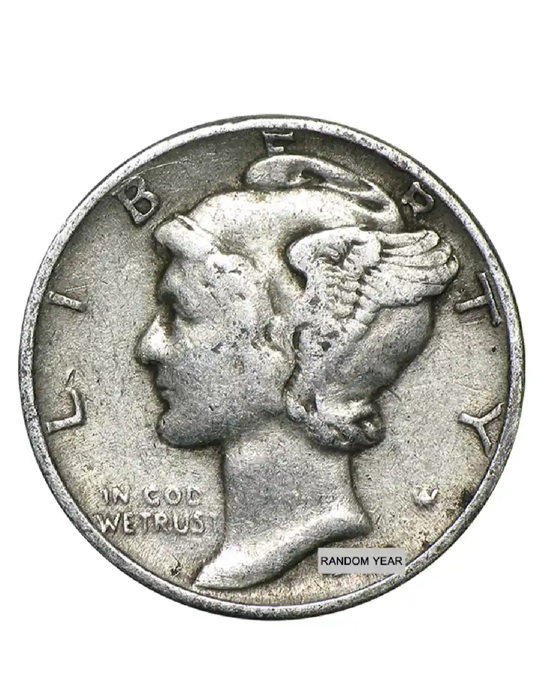 $5 Face value 90% Silver Mercury Dimes