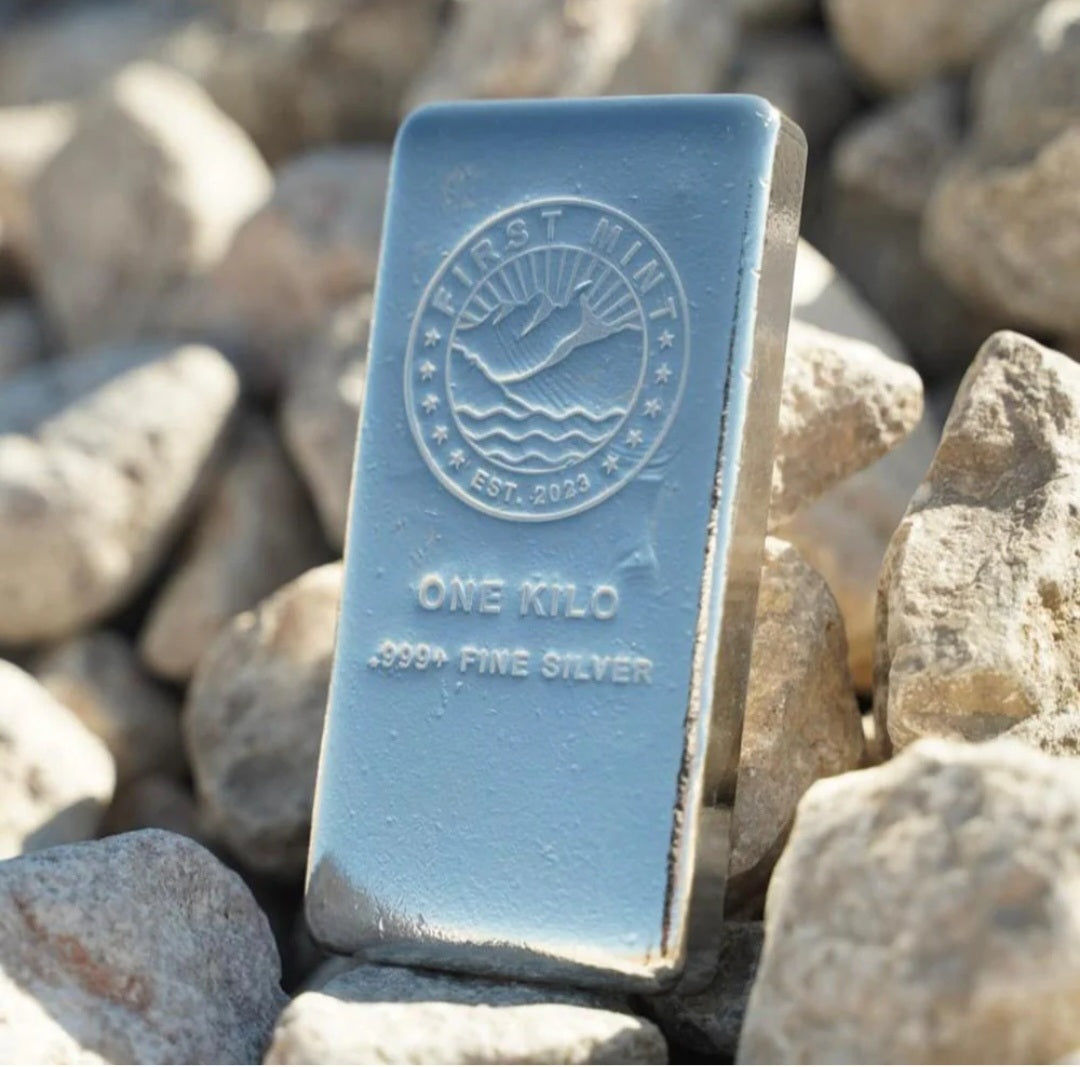 1 Kilo First Mint .999 Fine Silver Bar