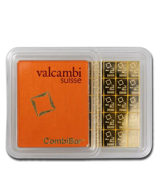 50 Gram Valcambi Gold CombiBar™ - In Assay