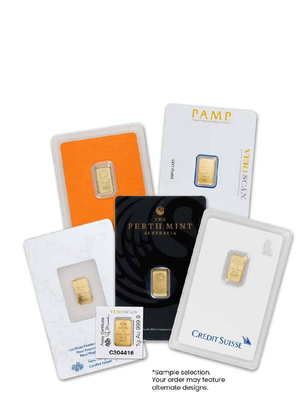 1 Gram Gold Bar random (in assay)