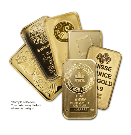 1 Ounce Gold bar (random mint)