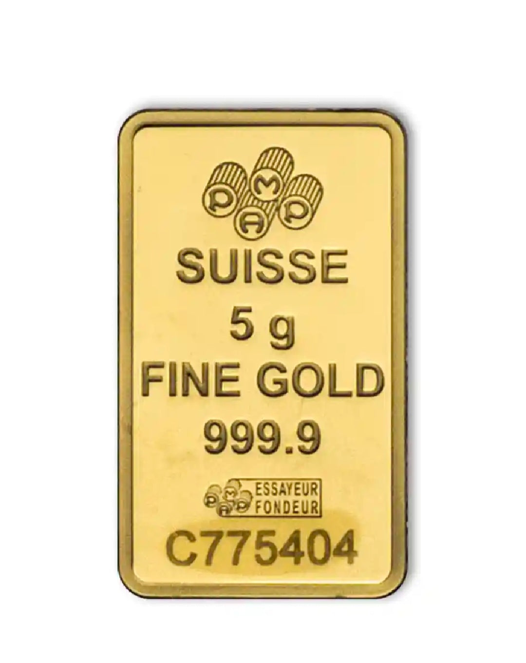5Gram PAMP Gold Bar (in assay)