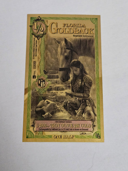 1/2Florida Goldback 24k