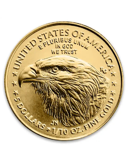 1/10 oz Gold American Eagle $5 coin
