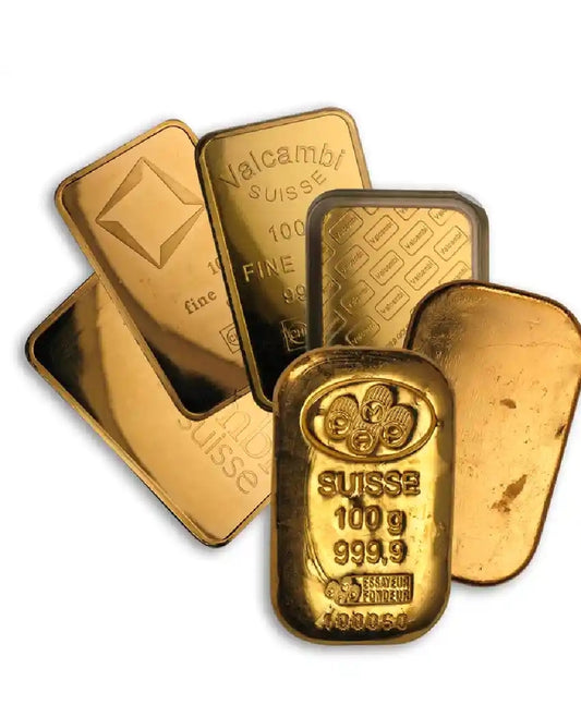 100gram Gold Bar (random mint)