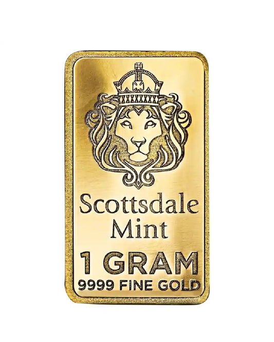 100 Scottsdale Mint 1 Gram Gold Bars
